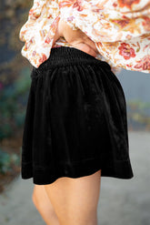 Smocked High Waist Shorts OutfitFlow